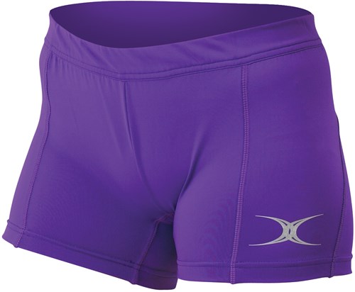 Gilbert pantalón corto netball mujer morado Eclipse II W 14 pantalón deportivo-3