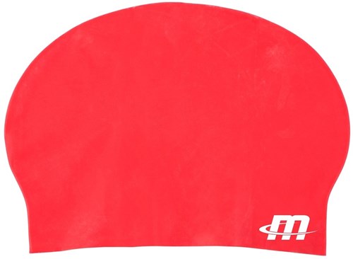 Megaform gorro de natación de látex para adultos - rojo - accesorio de natación-2