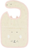 Trixie babero bebé - algodón orgánico - Mrs. Rabbit - rosa-2