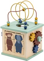 Trixie cubo de actividades de madera 5-en-1 - juguete educativo desde 1 año-2