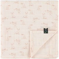 Trixie muselina textil para bebé 110x110cm Rosy Rabbit algodón rosa-2