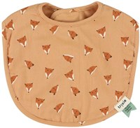 Trixie babero bebé pack de 2 naranja mix Fierce Fox - algodón absorbente-2