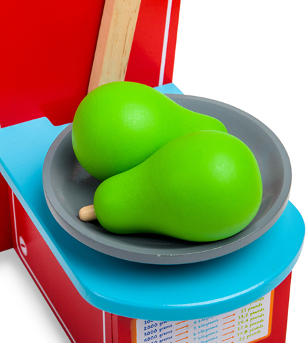 BigJigs juguete de madera pera - fruta educativa para juego simbólico-2