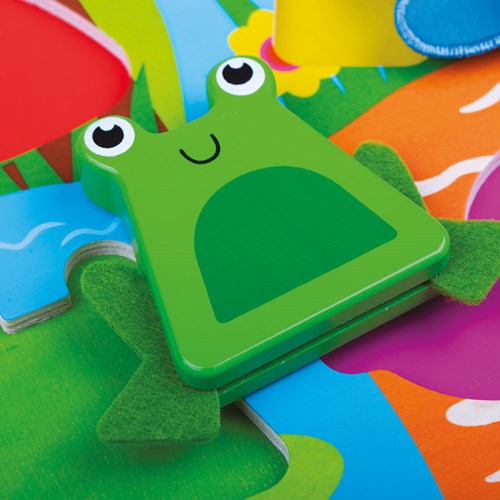Tidlo Puzzle Táctil Insectos - Juguete Educativo de Madera-3