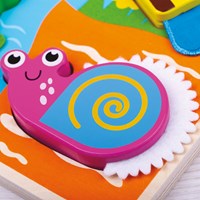 Tidlo Puzzle Táctil Insectos - Juguete Educativo de Madera-2