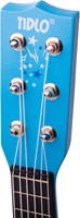 Tidlo guitarra de madera azul - guitarra infantil con estrellas-3
