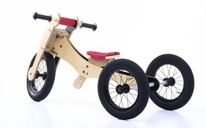 Trybike Bicicleta de equilibrio de madera 4-in-1