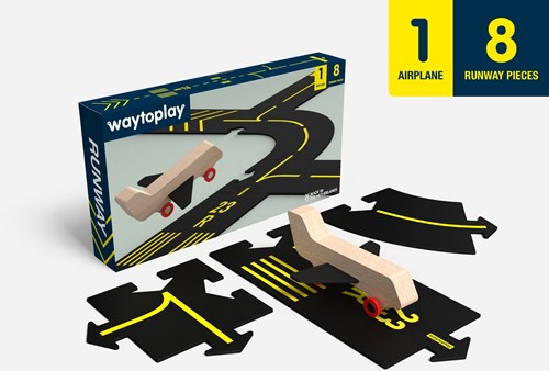 Waytoplay juguete aeropuerto - Set aeropuerto flexible para niños