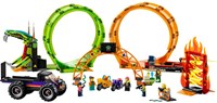 LEGO City arena de acrobacias doble looping set de acrobacias 60339 juguete-3