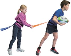Spordas set de rugby - Set de inicio Flag Rugby con balones y cinturones