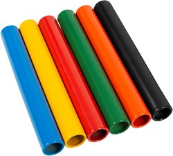 Megaform testigos de relevos de aluminio set - 6 colores - juguete deportivo