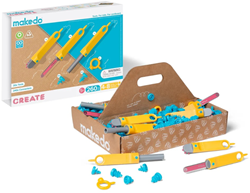 Makedo set construcción cartón juguete creativo 260 piezas