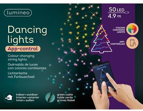 Lumineo luces de Navidad LED control app 50 luces exterior bluetooth