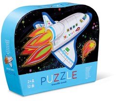 Crocodile Creek puzzle espacial - mini puzzle cohete 12 piezas