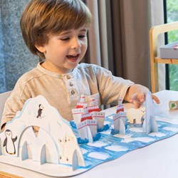 Adventerra Games juego de mesa Polar Adventure - juego educativo niños clima