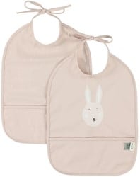 Trixie Pack de 2 baberos Impermeables - Mrs. Rabbit