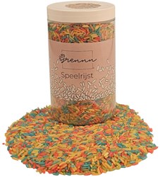 Grennn arroz sensorial para jugar rainbow mix 750 gramos