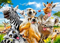 Castorland puzzle animales African Selfie 200 piezas cartón