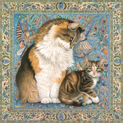 Grafika Agneatha and Avril on Persian carpet - 1000 Teile