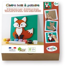 Aladine set creativo 3D zorro de MDF - juguete de pintura infantil