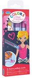 Aladine set de rotuladores glitter fashion para niños - bolígrafos creativos