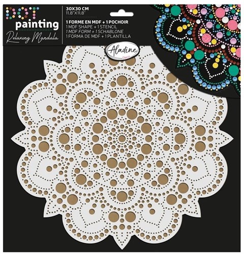 Aladine pintura Set Mandala arte de puntos 30 cm juguete creativo