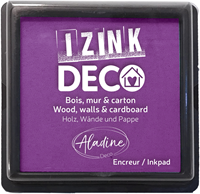 Aladine almohadilla de tinta morada XL para decoración creativa en madera y cartón