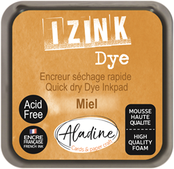 Aladine almohadilla de tinta Izink Dye beige 5x5 cm para manualidades creativas