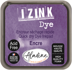 Aladine almohadilla de tinta violeta 5x5 cm para proyectos creativos