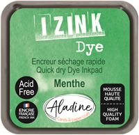 Aladine almohadilla de tinta verde menta 5x5 cm - tinta de secado rápido