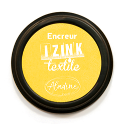 Aladine tampón de tinta textil amarillo - almohadilla para tela y tejidos