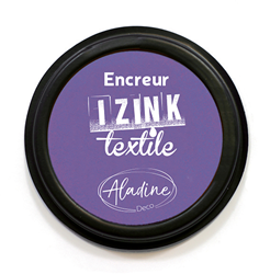 Aladine almohadilla tinta textil morado - tampón para tela