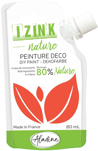 Aladine témpera Izink Nature 80 ml Naranja Sanguina ecológica