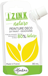 Aladine témpera Izink Nature 80 ml amarillo ecológica