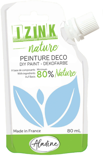 Aladine pintura témpera Izink Nature 80 ml Azul Glaciar ecológica