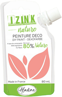 Aladine pintura témpera Izink Nature 80 ml rosa coral ecológica