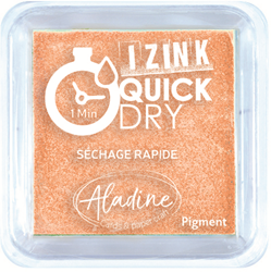 Aladine almohadilla de tinta naranja pastel - pigmento secado rápido 5x5 cm