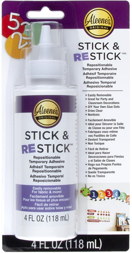 Aleene's pegamento - Stick & Restick adhesivo temporal para manualidades 118 ml