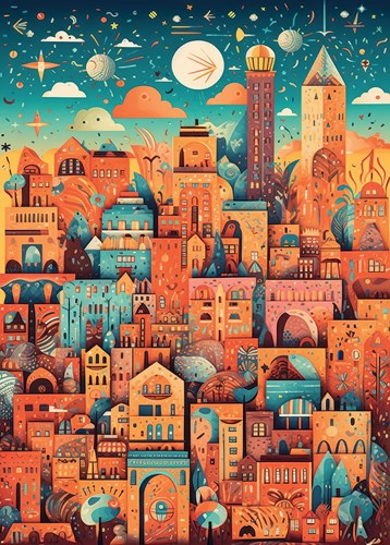 Alipson Puzzle rompecabezas Amazing City 500 piezas multicolor
