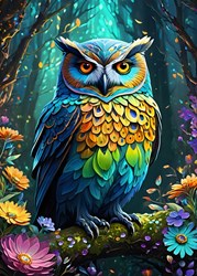 Alipson Puzzle rompecabezas Blue Owl - 500 piezas - juguete colorido