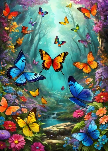 Alipson Puzzle rompecabezas Clouds of Butterflies 500 piezas multicolor