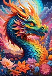 Alipson Puzzle dragón colorido - rompecabezas 1000 piezas juguete