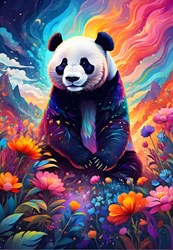 Alipson Puzzle panda colorido - rompecabezas 1000 piezas juguete