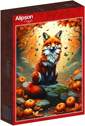 Alipson Puzzle rompecabezas Fox and Butterflies - 500 piezas - juguete colorido-2