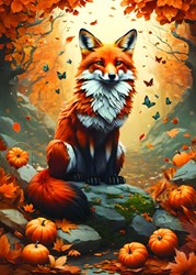 Alipson Puzzle rompecabezas Fox and Butterflies - 500 piezas - juguete colorido