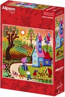 Alipson Puzzle rompecabezas Poppie Garden - 1000 piezas para adultos-2