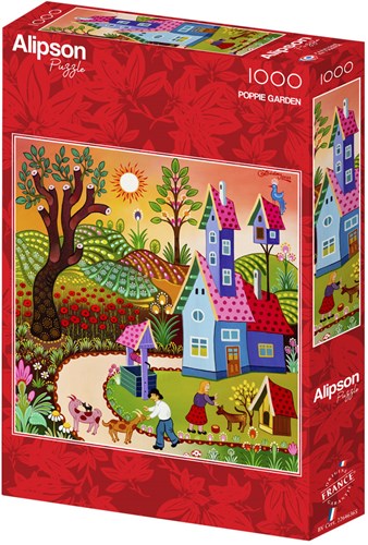 Alipson Puzzle rompecabezas Poppie Garden - 1000 piezas para adultos-2