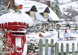 Alipson Puzzle rompecabezas de invierno Robins in the Snow 500 piezas