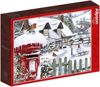 Alipson Puzzle rompecabezas de invierno Robins in the Snow 500 piezas-2