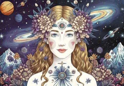 Alipson Puzzle rompecabezas The Astral Goddess 1000 piezas juego de puzzle